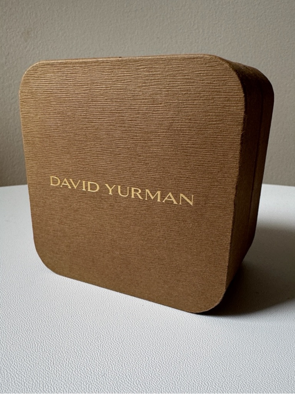 David Yurman brown/gold branded jewelry box